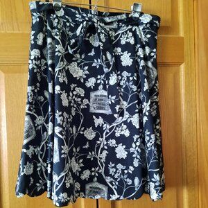 Skirt, Talbots Petite Flowers and Birdcages Pattern, 14P